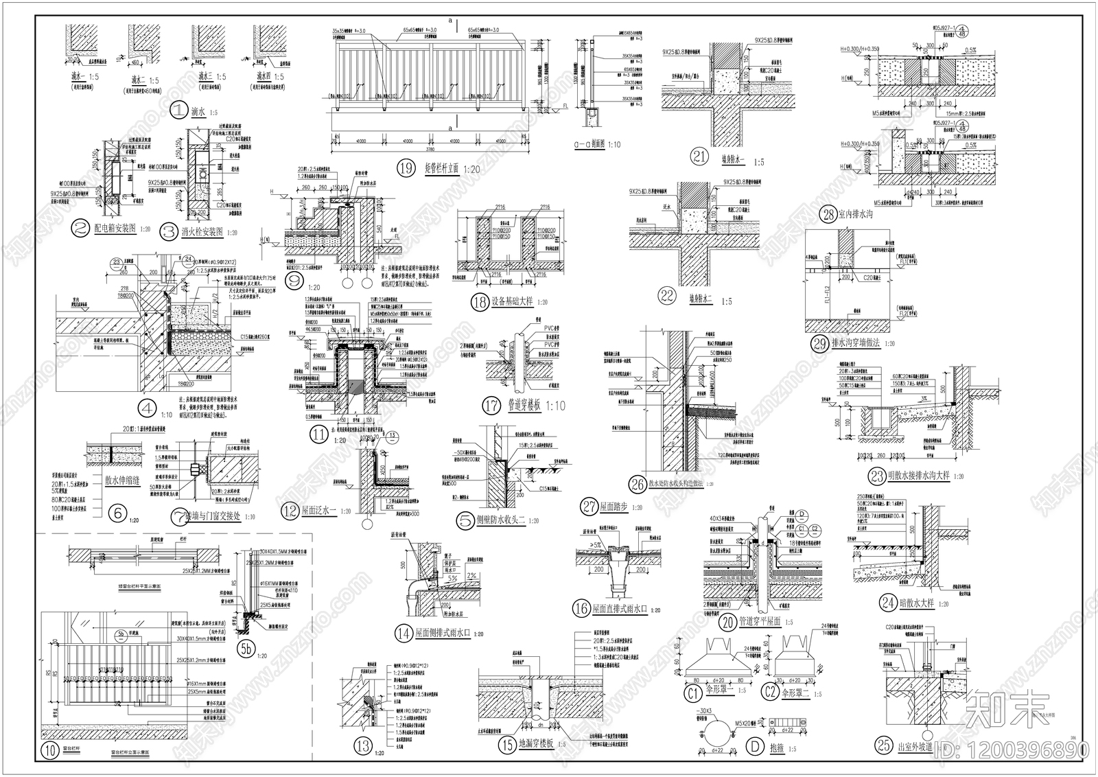 现代其他公共建筑cad施工图下载【ID:1200396890】