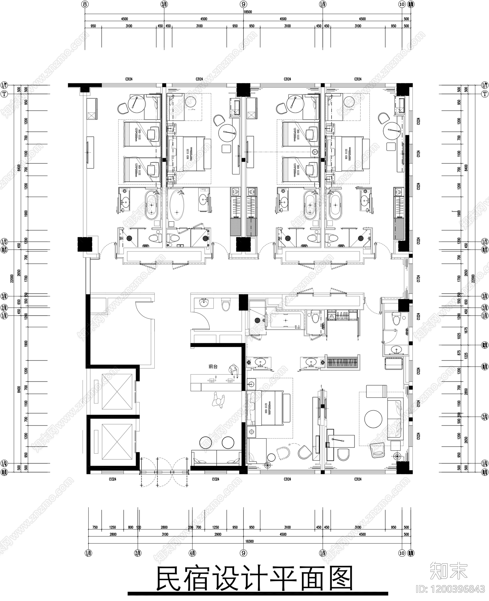 民宿施工图下载【ID:1200396843】
