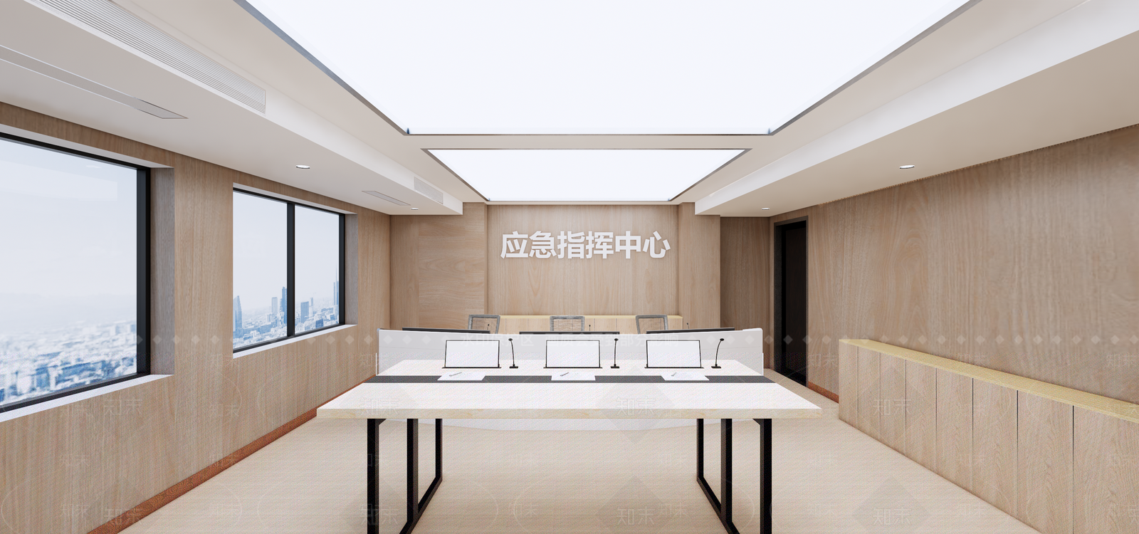 中式原木其他办公区域SU模型下载【ID:1200399032】