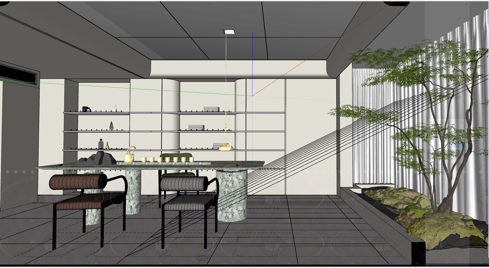 现代美妆店SU模型下载【ID:1200401178】