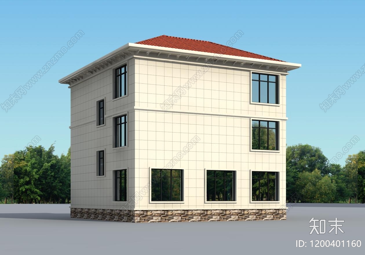 欧式简欧别墅建筑cad施工图下载【ID:1200401160】