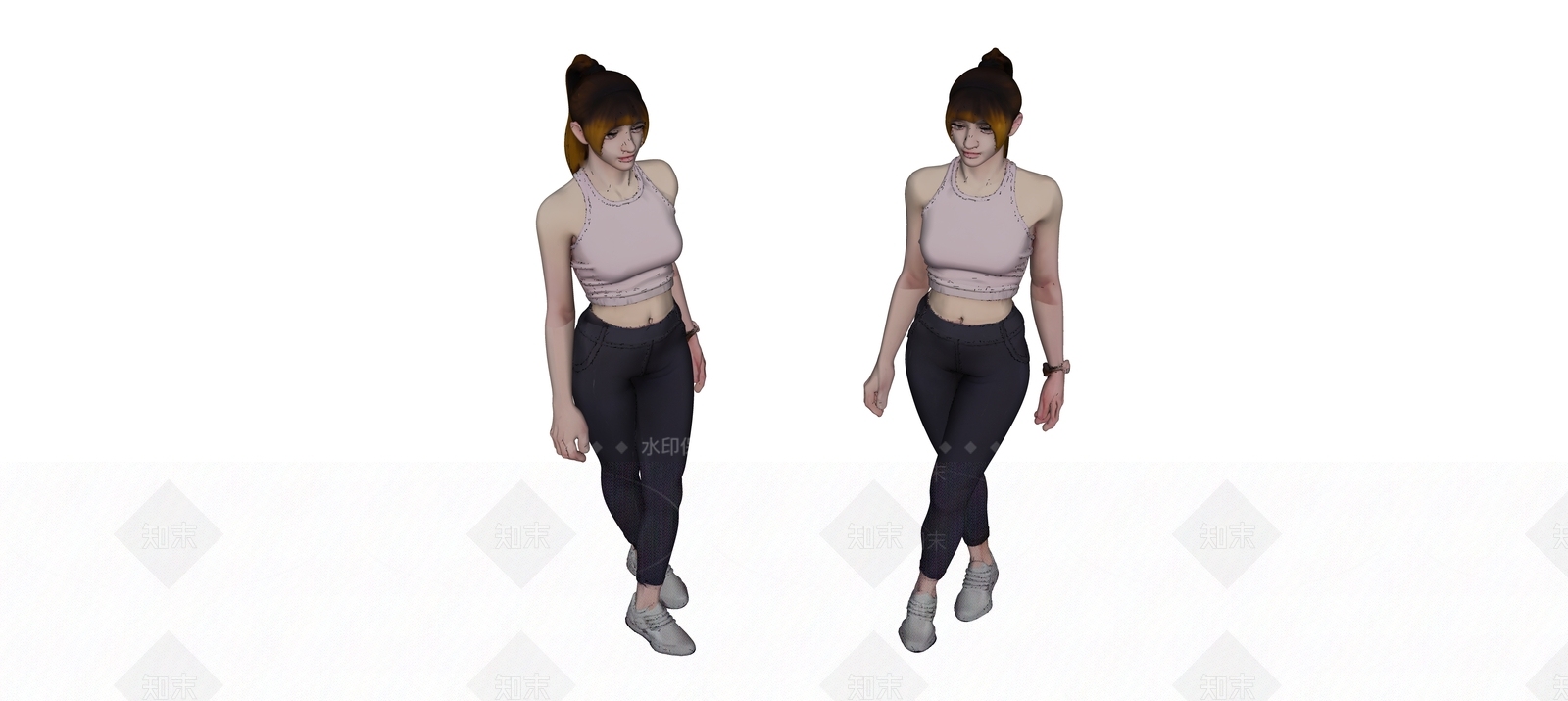 女人SU模型下载【ID:1200401544】