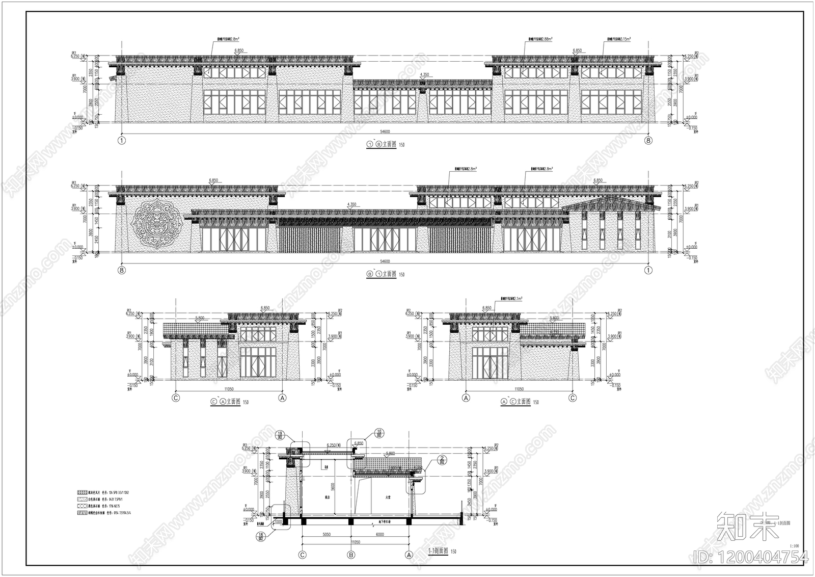 新中式其他商业建筑cad施工图下载【ID:1200404754】