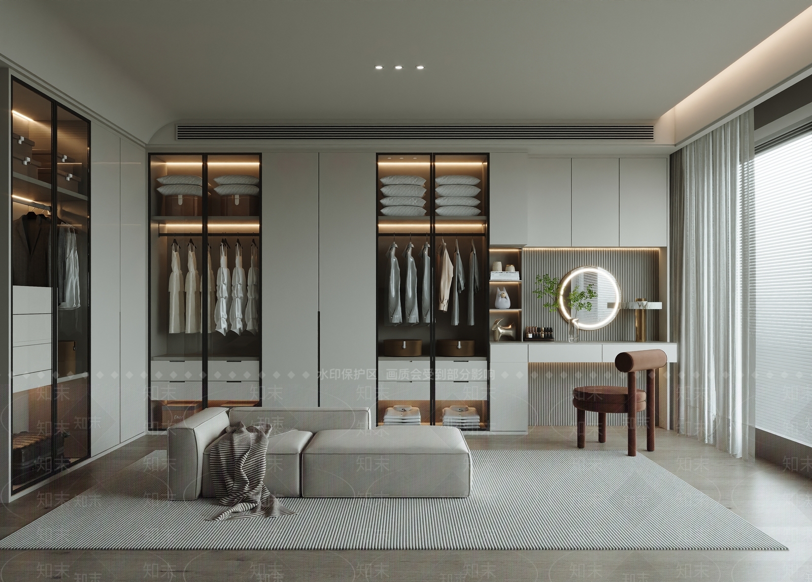 现代意式衣帽间3D模型下载【ID:1200406756】