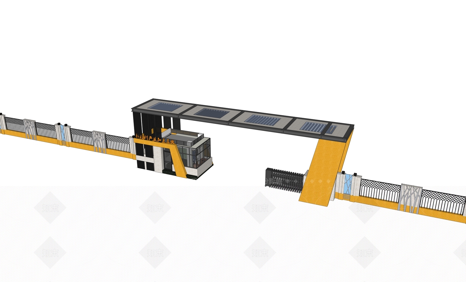 现代草坪灯SU模型下载【ID:1200406988】