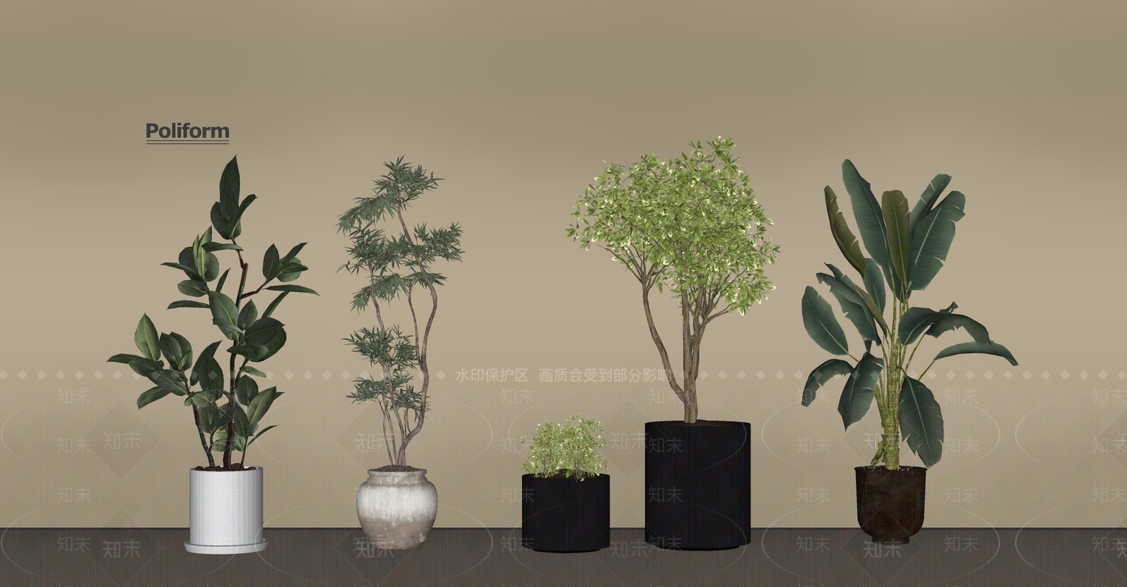 盆栽SU模型下载【ID:1200407443】