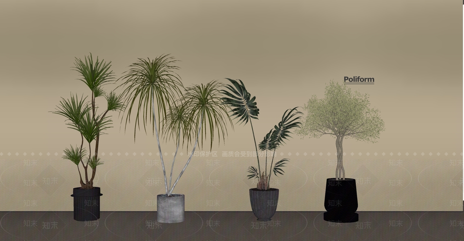 盆栽SU模型下载【ID:1200407725】