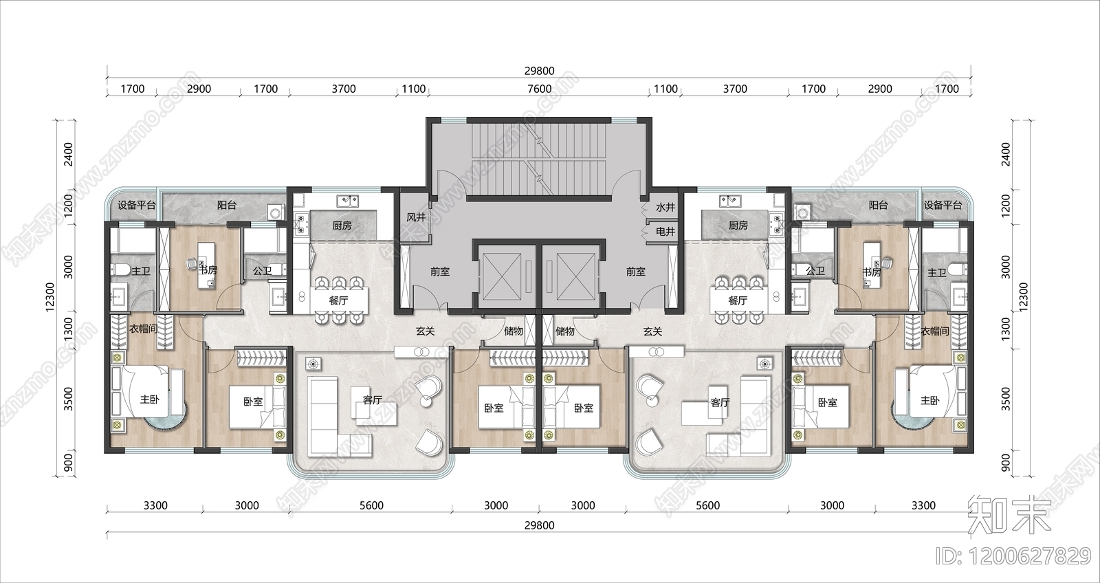 高层住宅施工图下载【ID:1200627829】