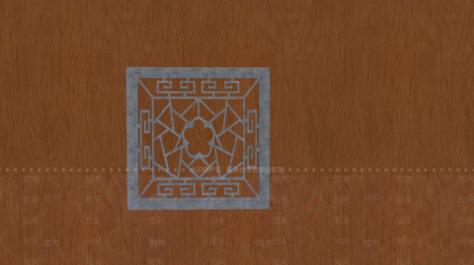新中式镂花窗SU模型下载【ID:1200410327】
