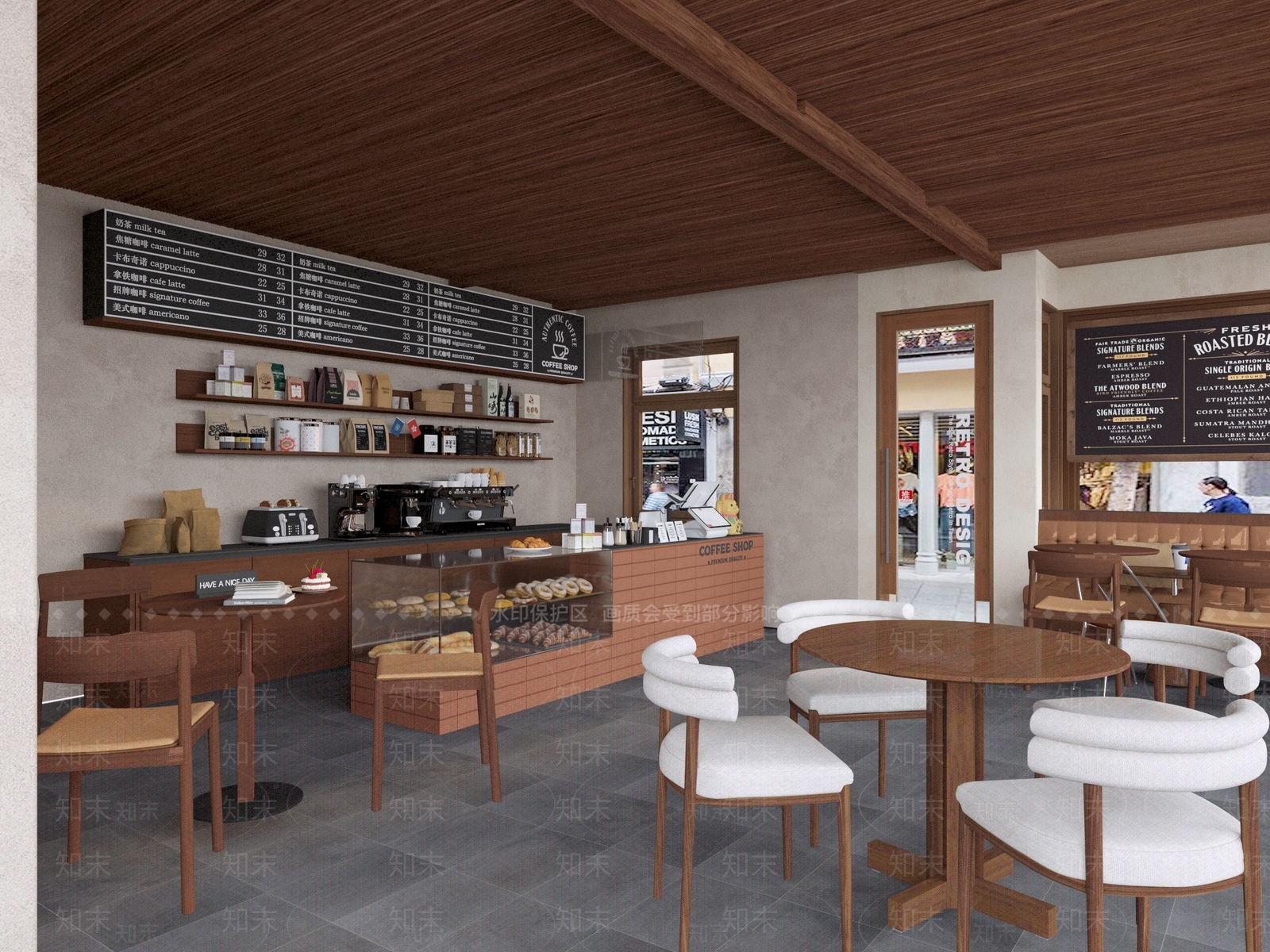 复古咖啡厅3D模型下载【ID:1200411285】