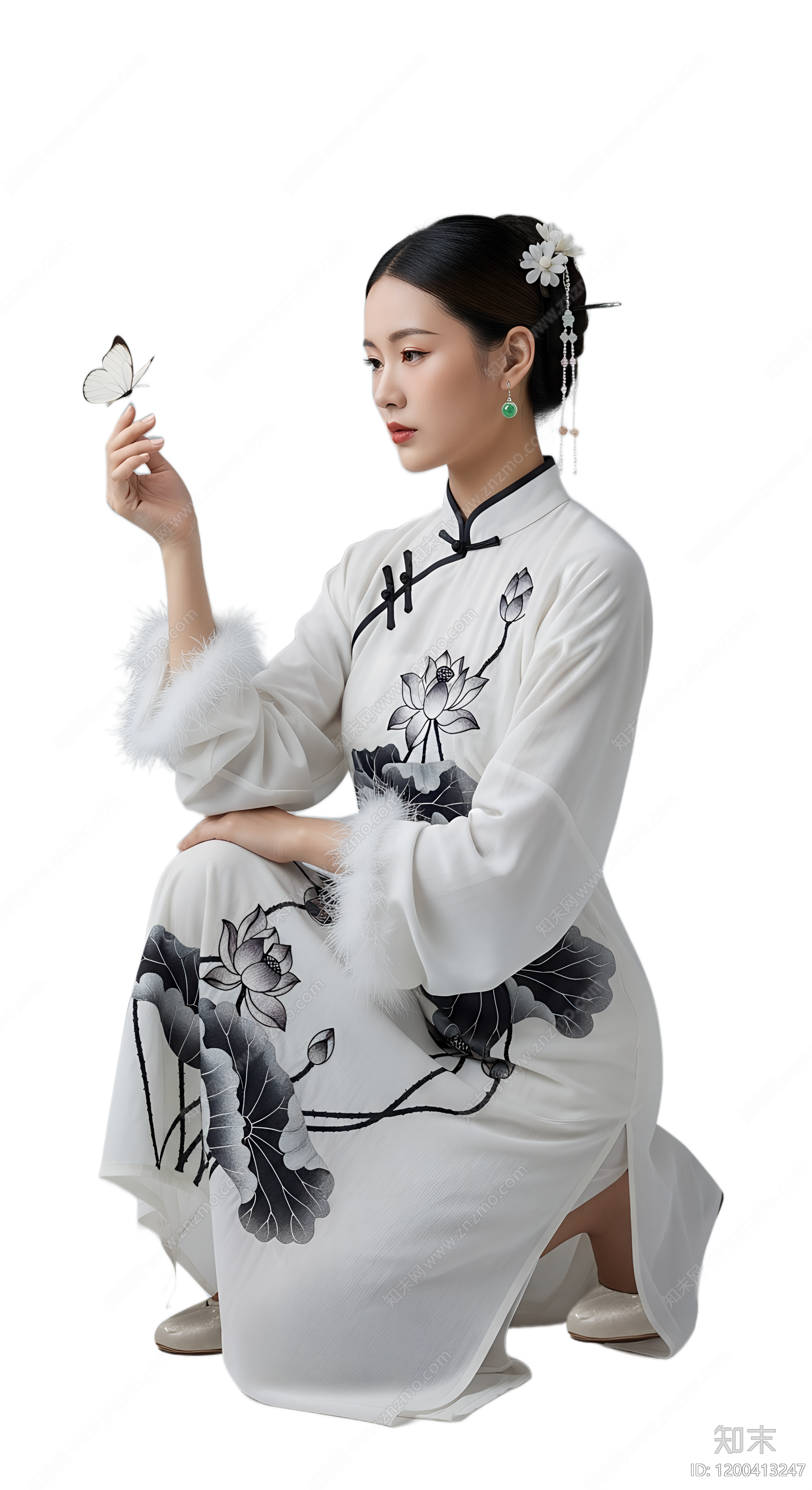 中式禅意美女下载【ID:1200413247】