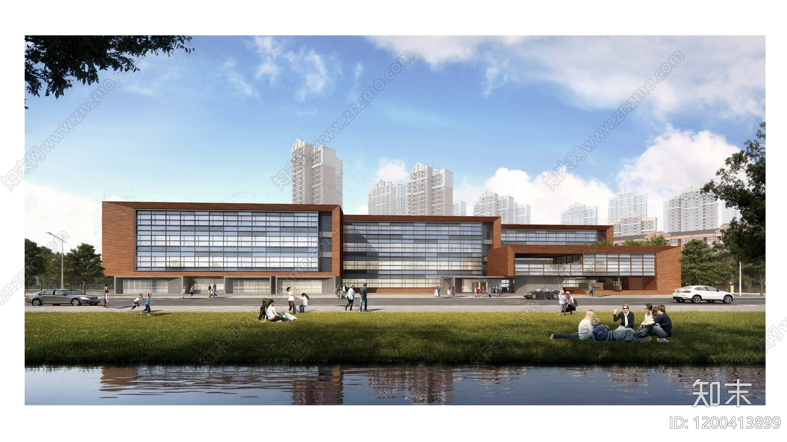 现代中小学建筑下载【ID:1200413899】