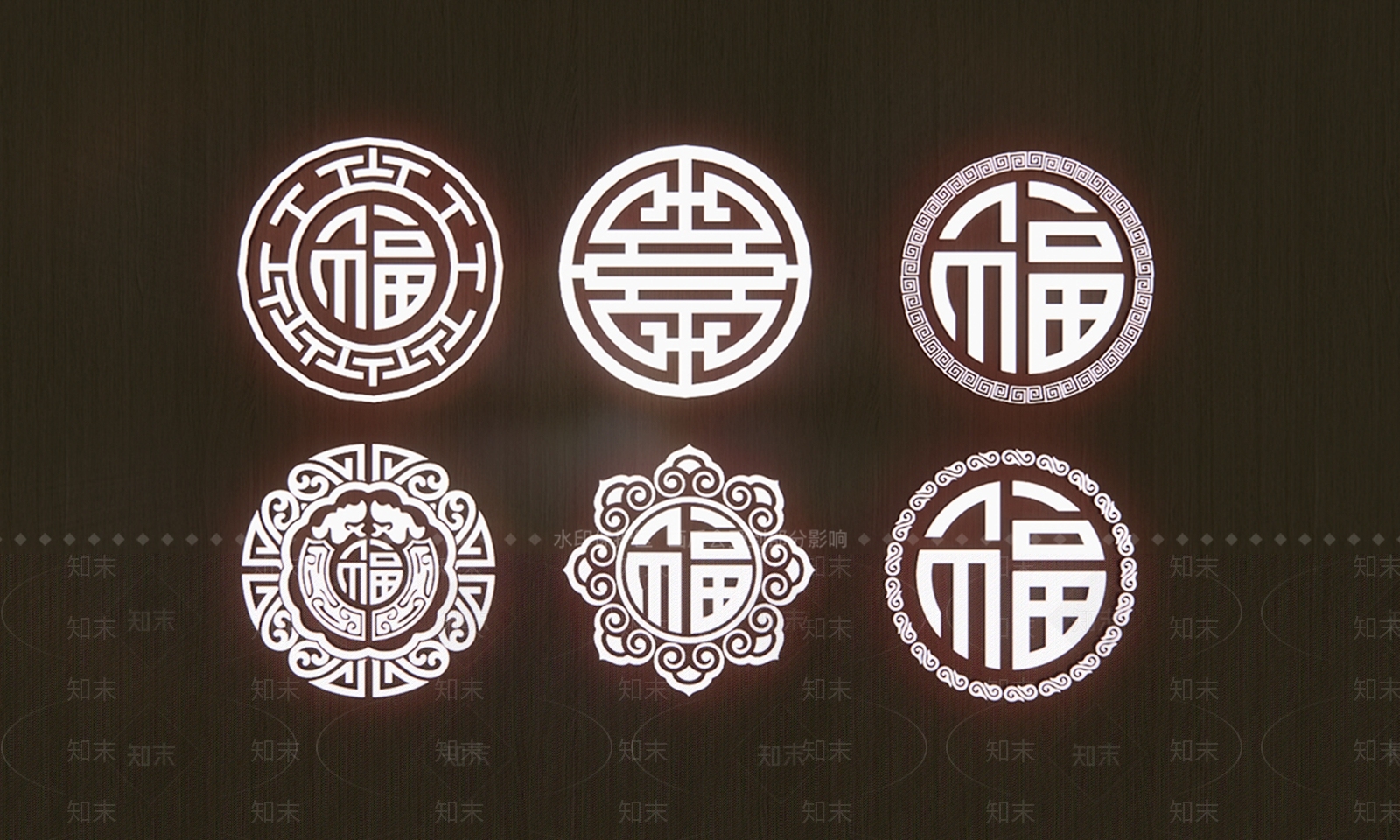 现代新中式挂件SU模型下载【ID:1200415722】