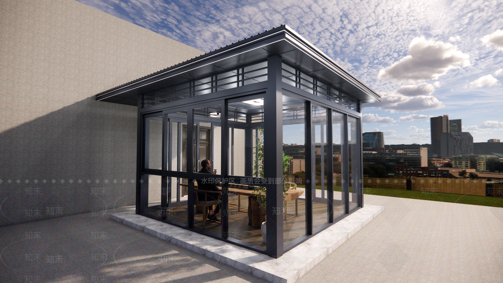 新中式中式亭子SU模型下载【ID:1200416858】