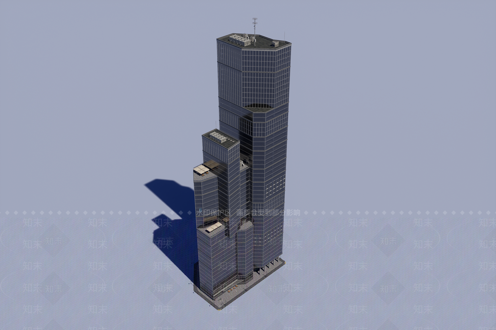 现代酒店外观3D模型下载【ID:1200416937】