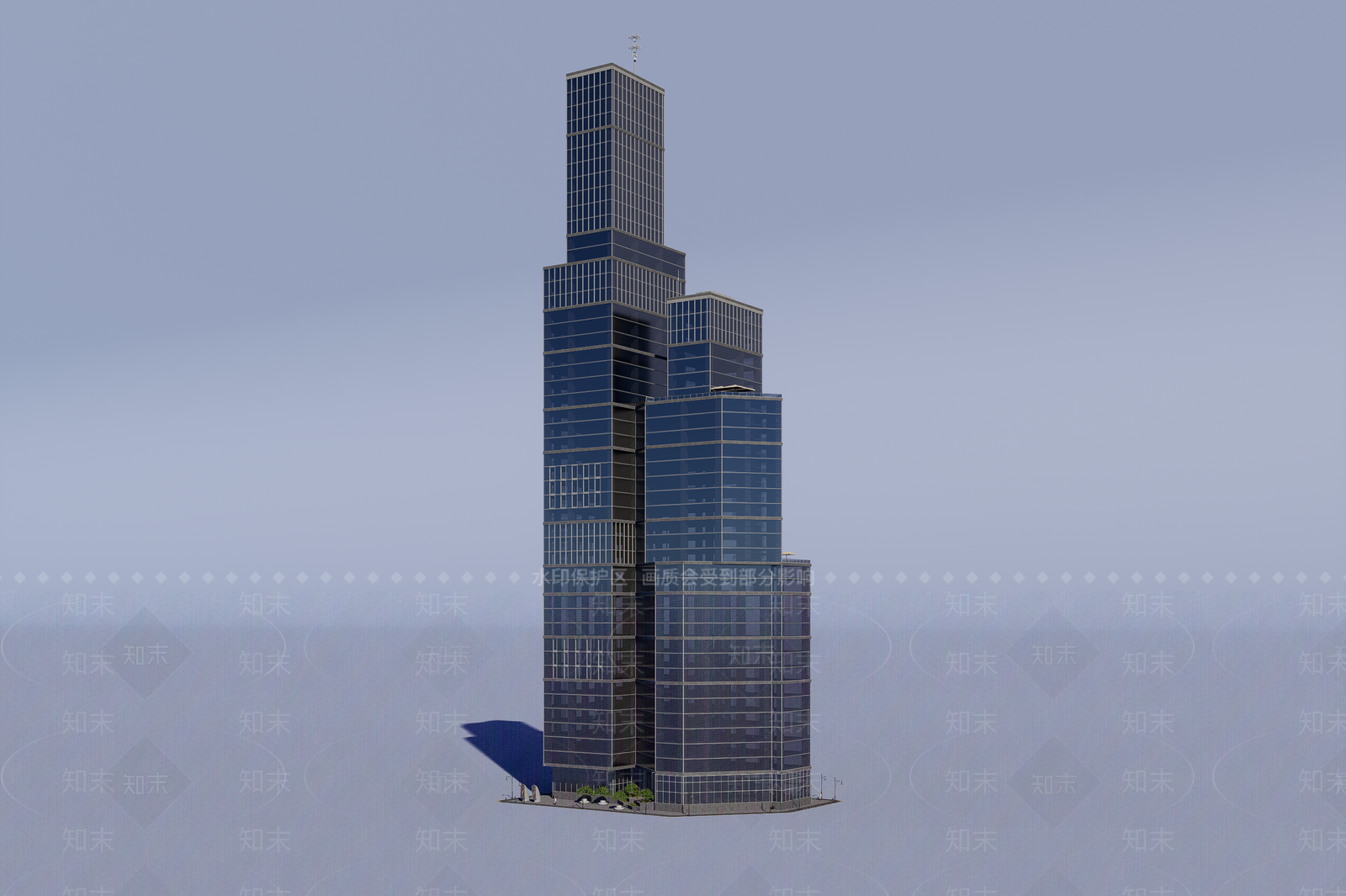 现代酒店外观3D模型下载【ID:1200416937】