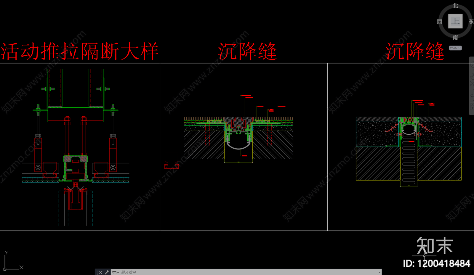 现代门cad施工图下载【ID:1200418484】