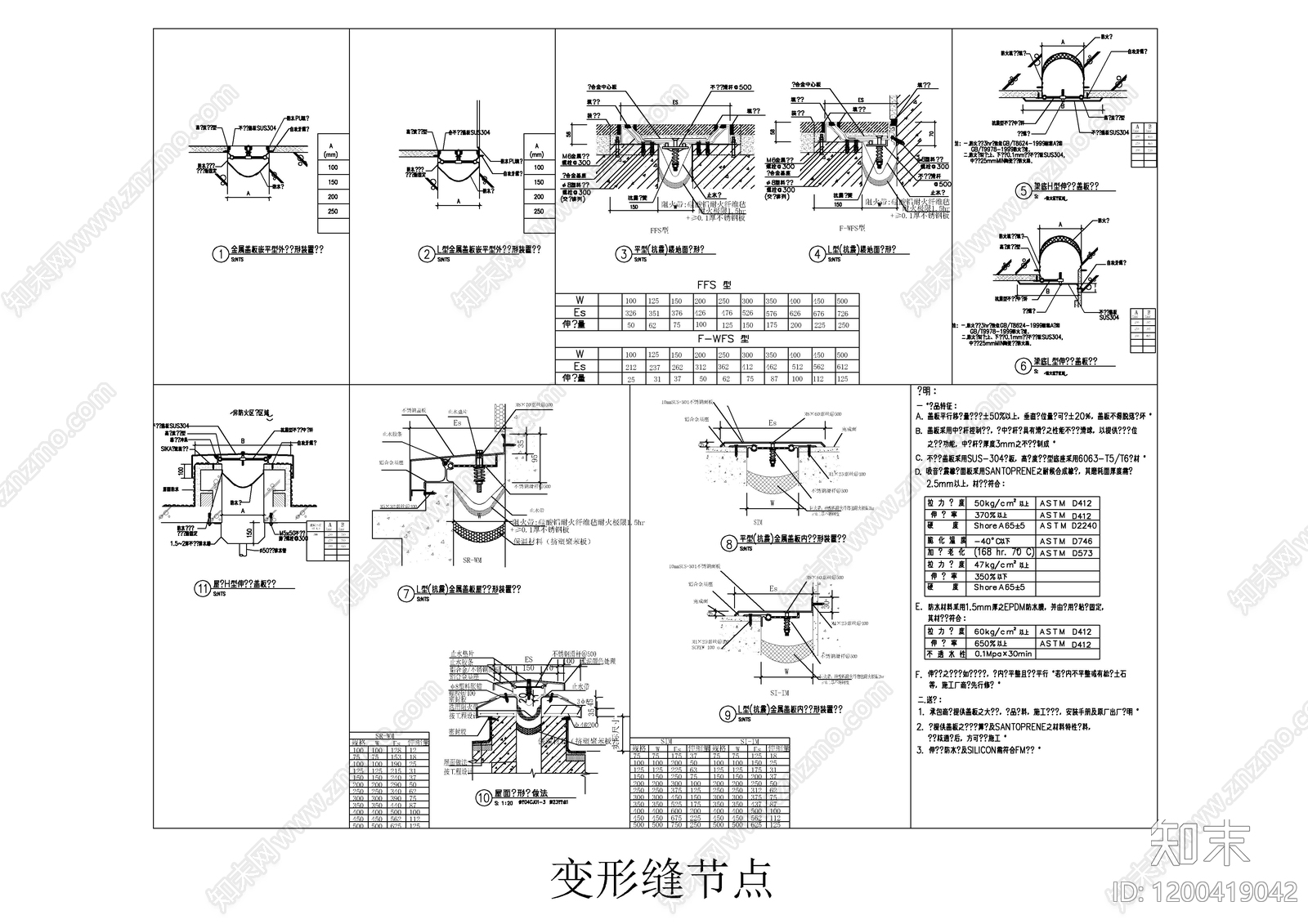 建筑综合节点cad施工图下载【ID:1200419042】
