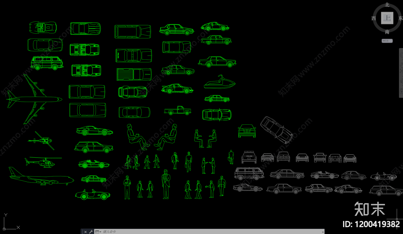 现代交通工具图库施工图下载【ID:1200419382】