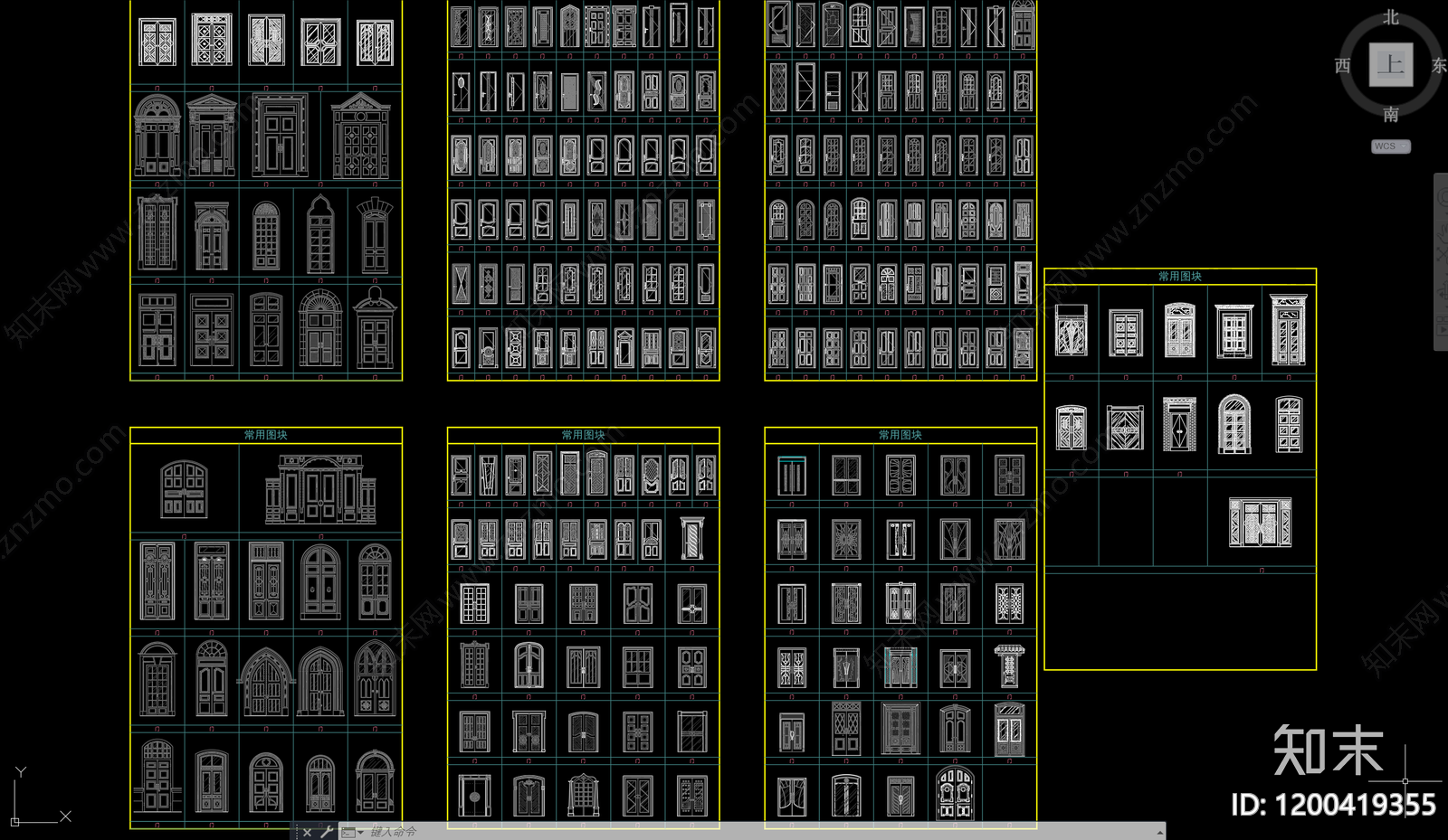 现代门施工图下载【ID:1200419355】