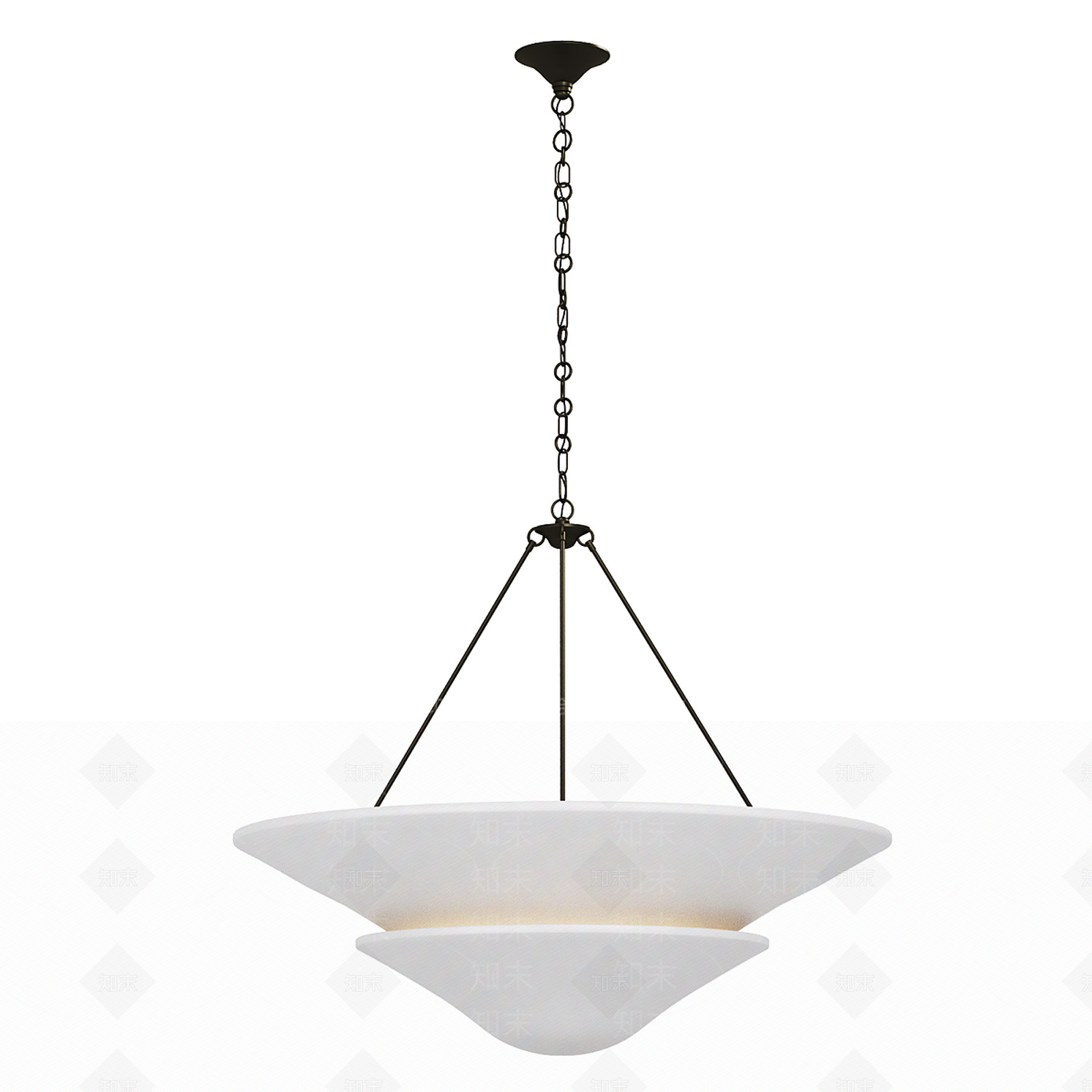 现代欧式客厅吊灯3D模型下载【ID:1200419751】