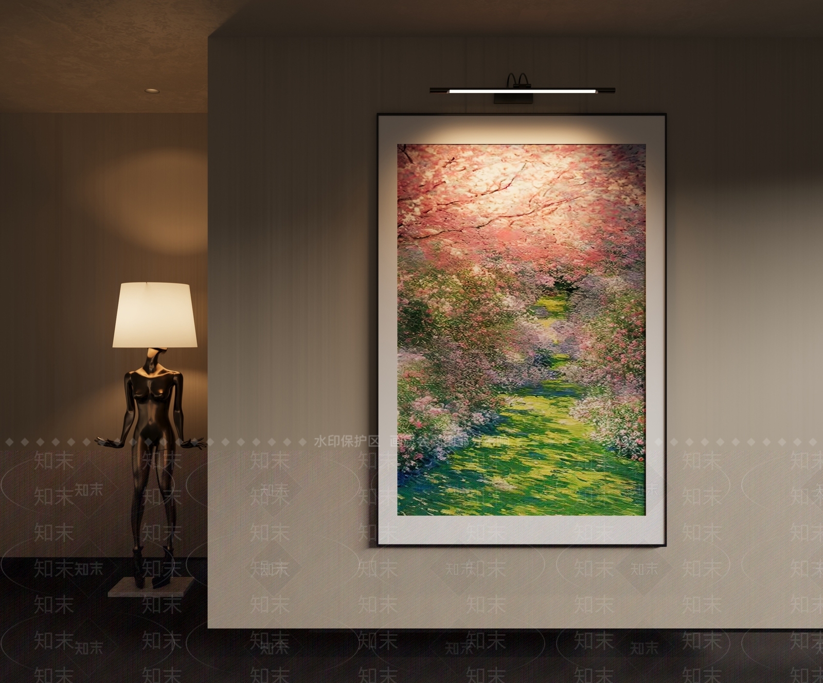 现代轻奢挂画3D模型下载【ID:1200424025】