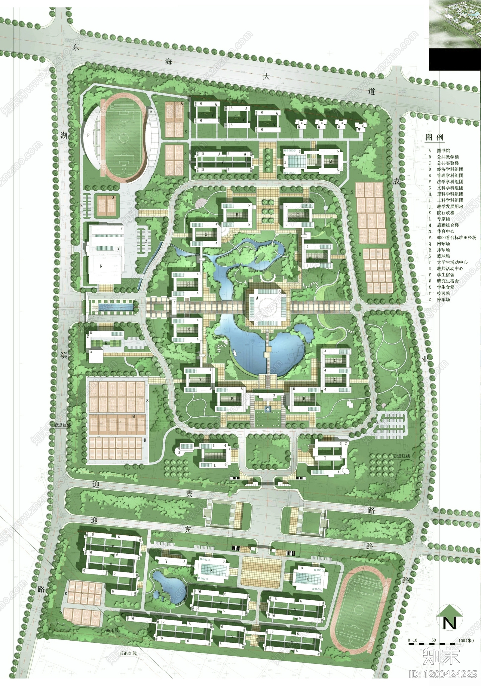 现代学校建筑施工图下载【ID:1200424225】