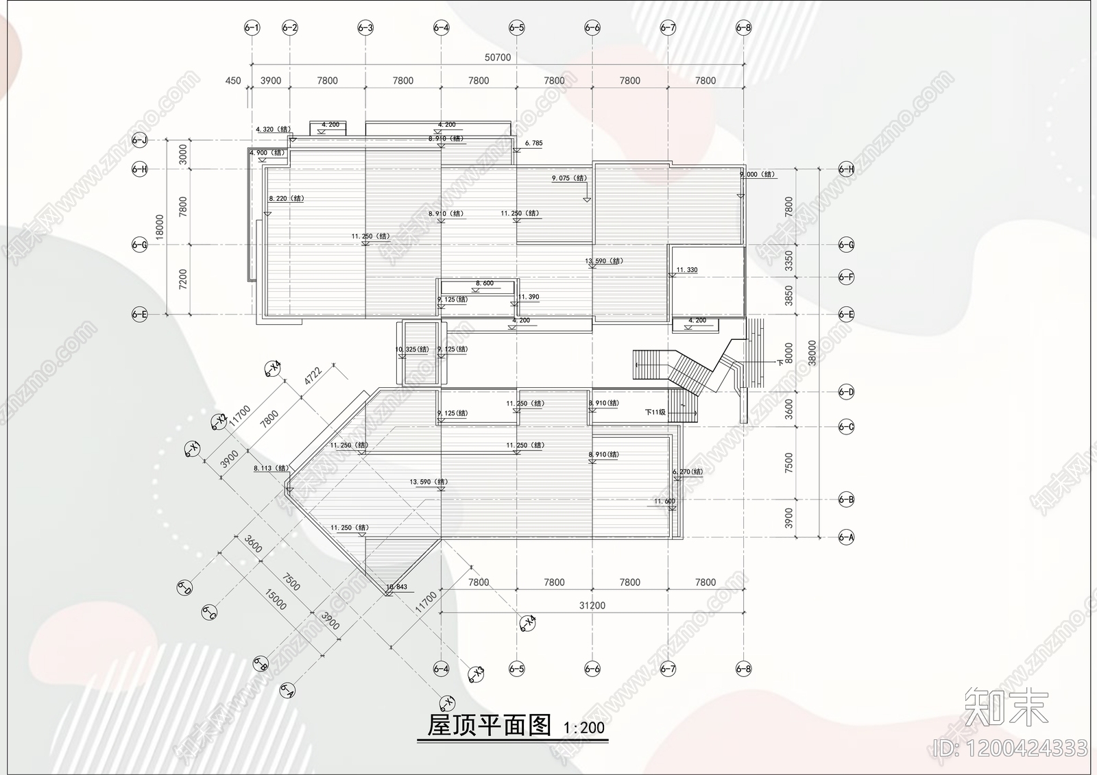 现代新中式商业街cad施工图下载【ID:1200424333】