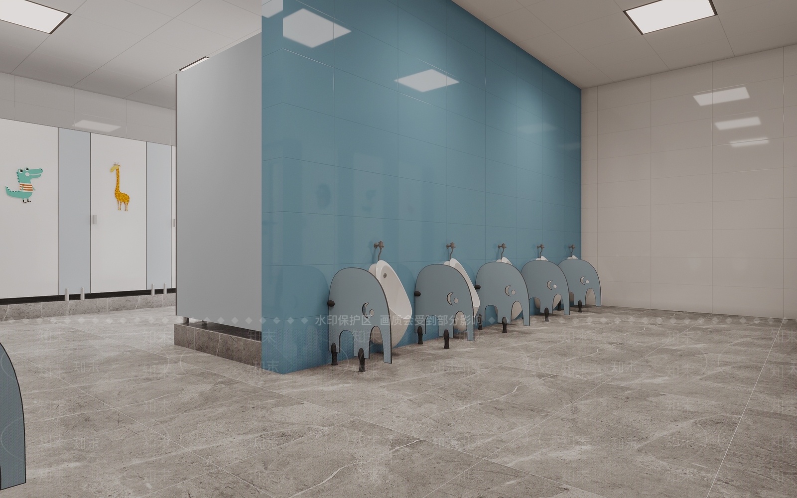 现代简约公共卫生间3D模型下载【ID:1200425017】
