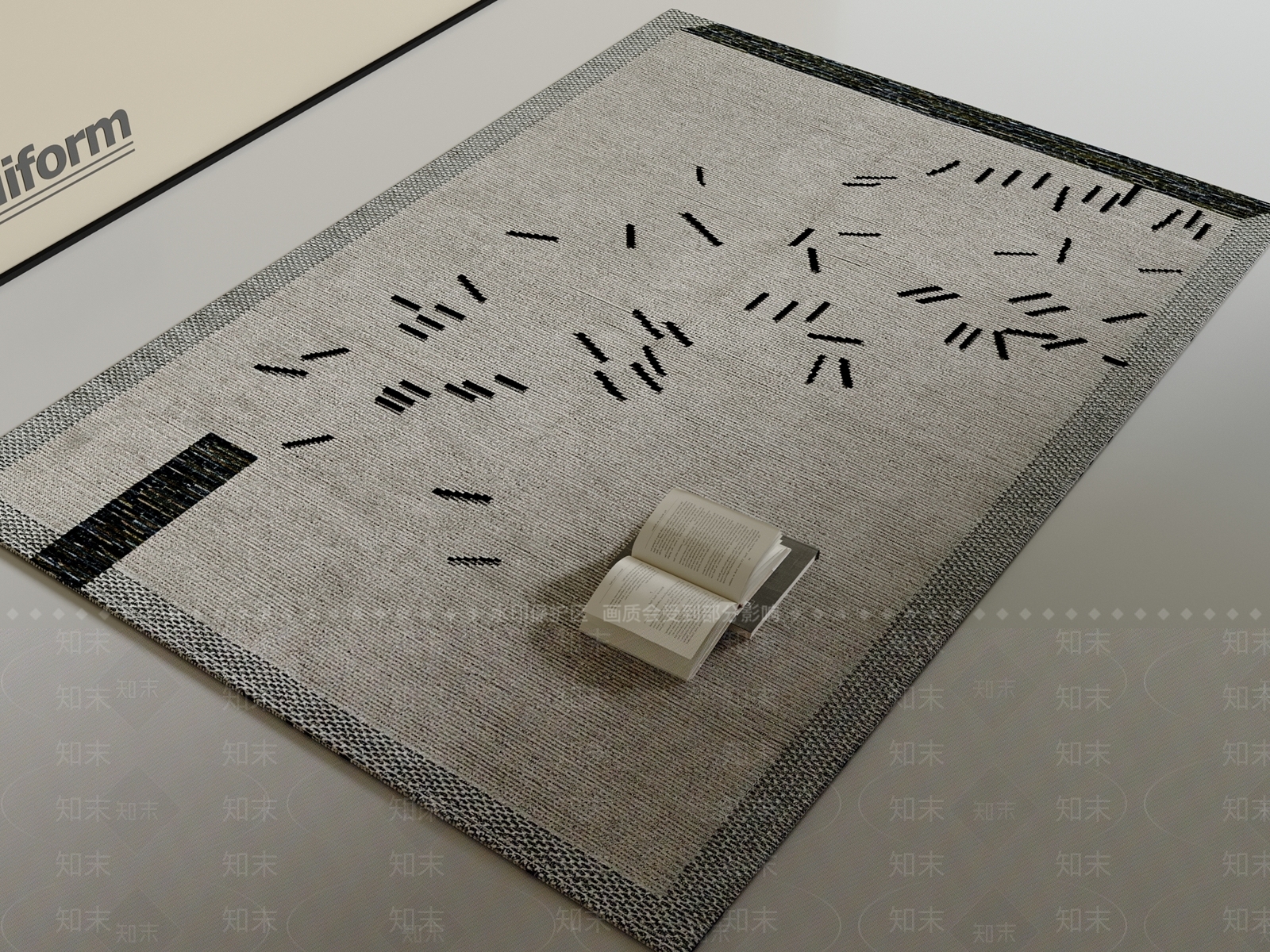 现代地毯3D模型下载【ID:1200426147】
