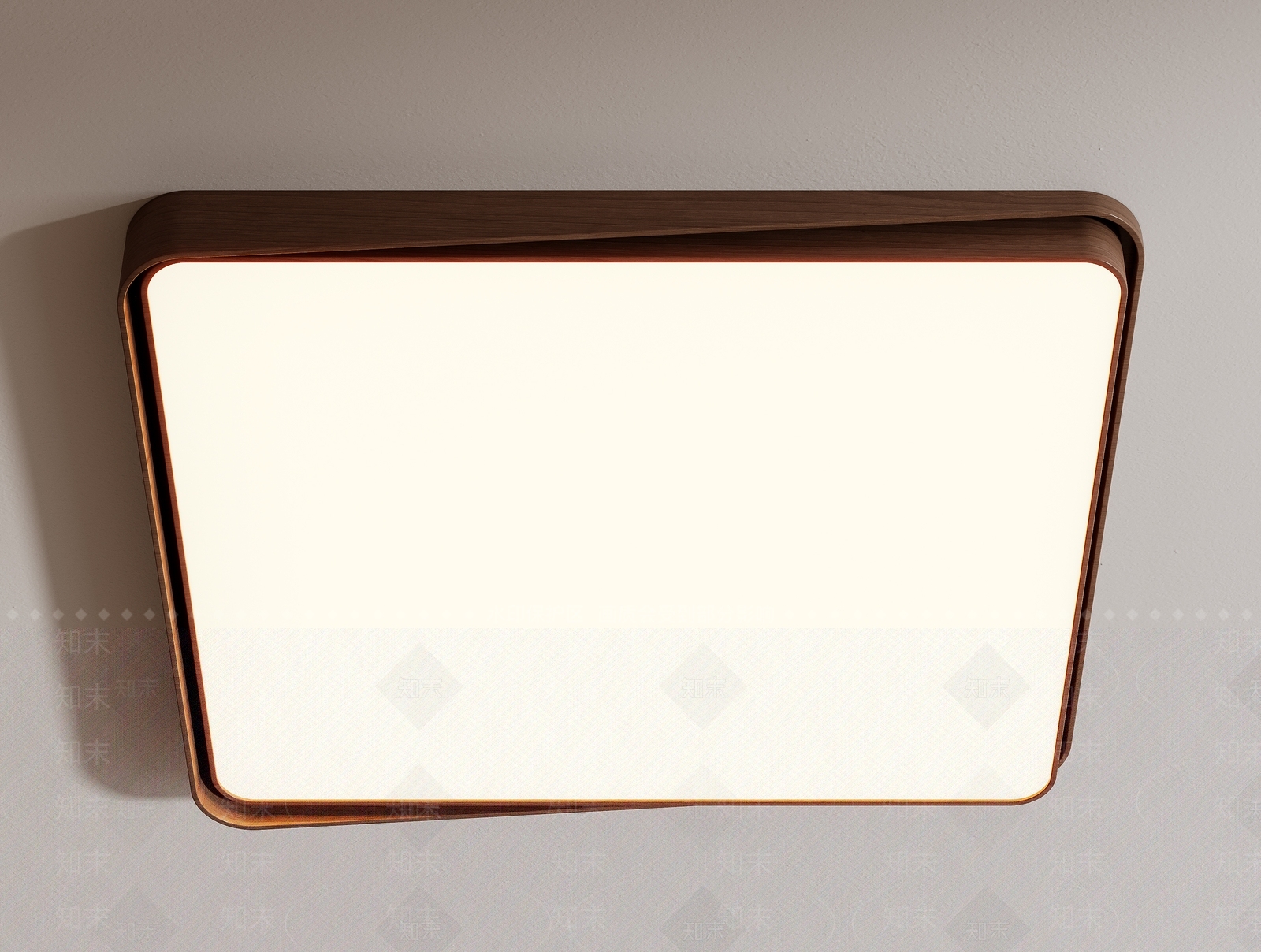 现代中古卧室吸顶灯3D模型下载【ID:1200431062】