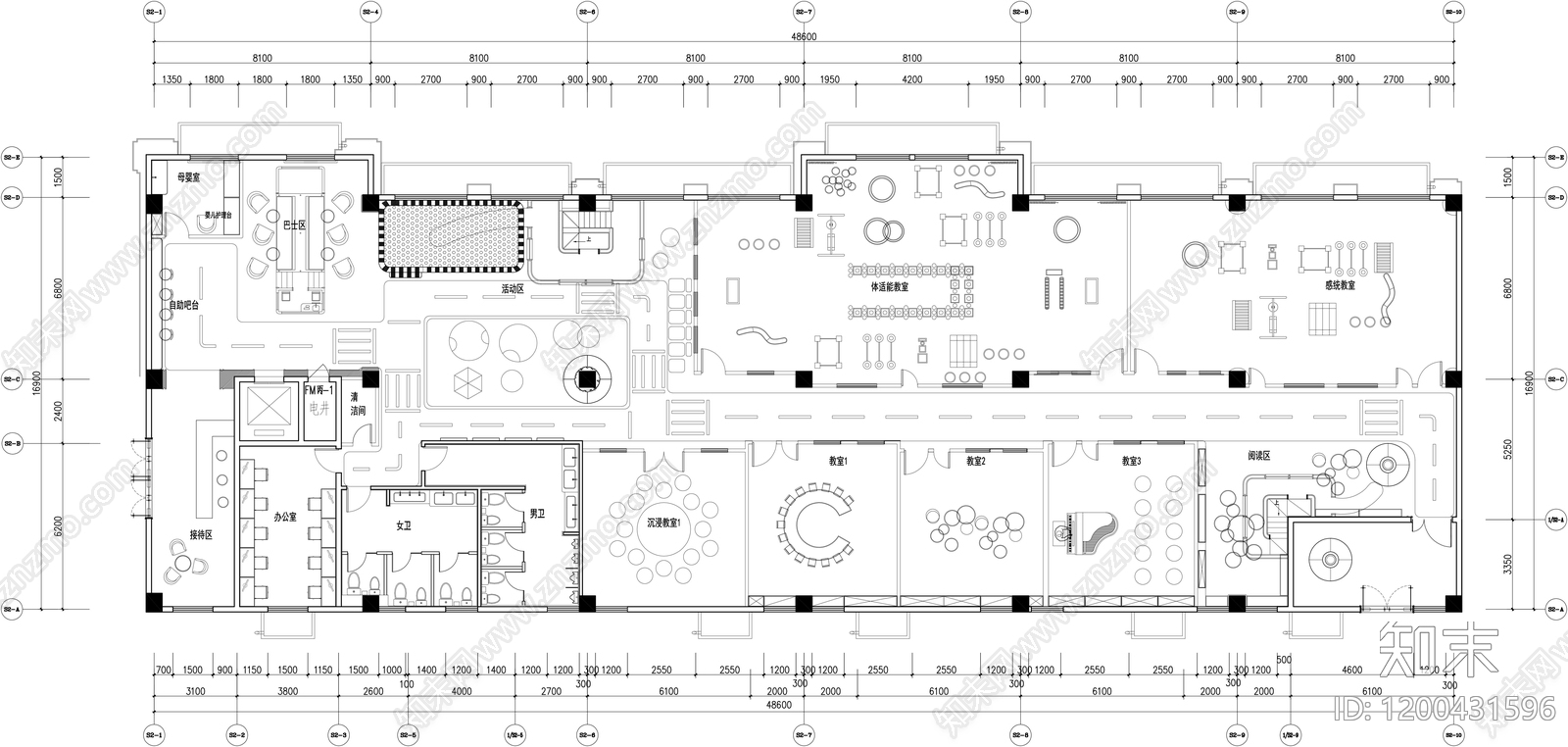 现代儿童乐园施工图下载【ID:1200431596】