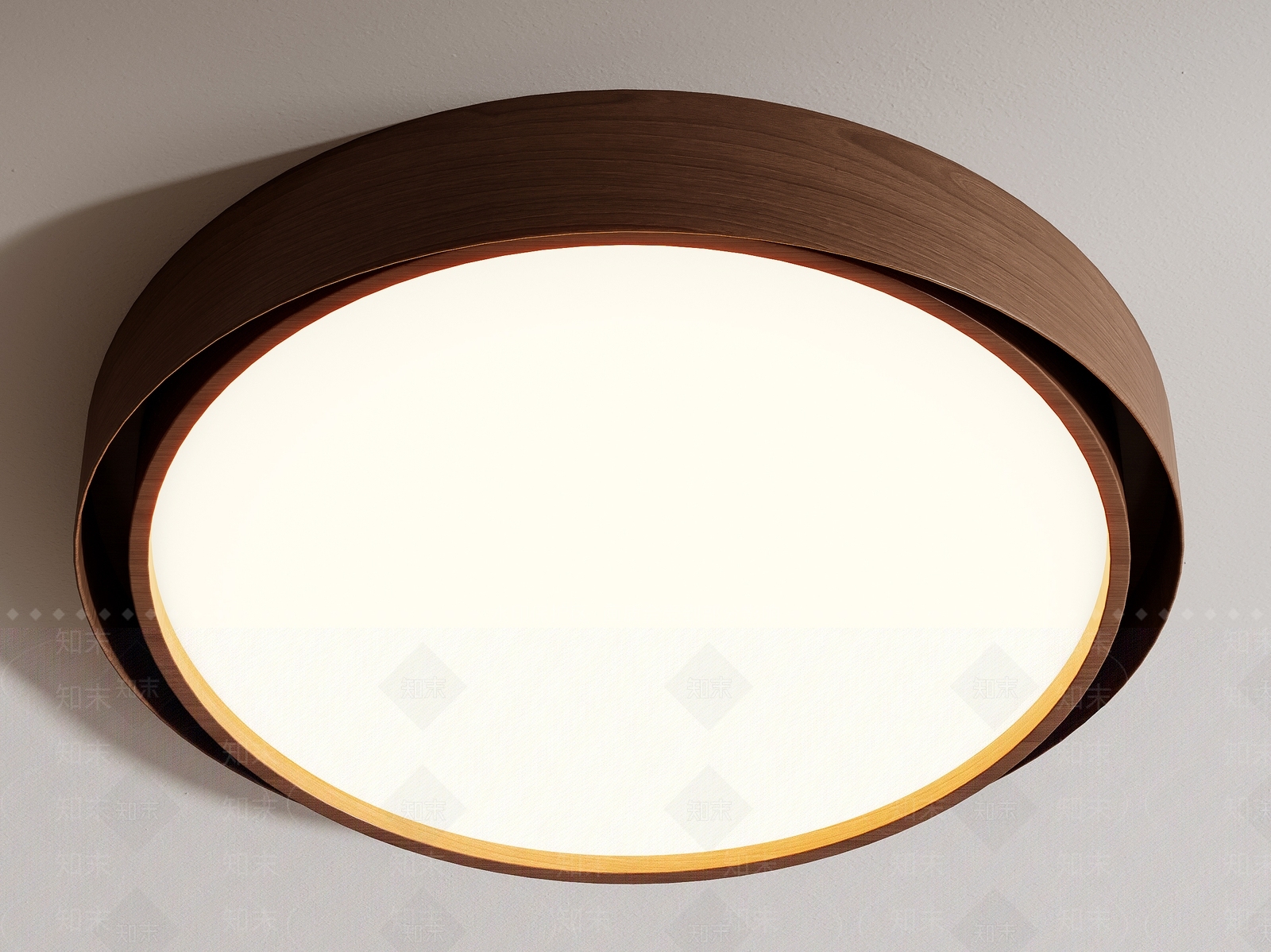 现代中古吸顶灯SU模型下载【ID:1200431482】