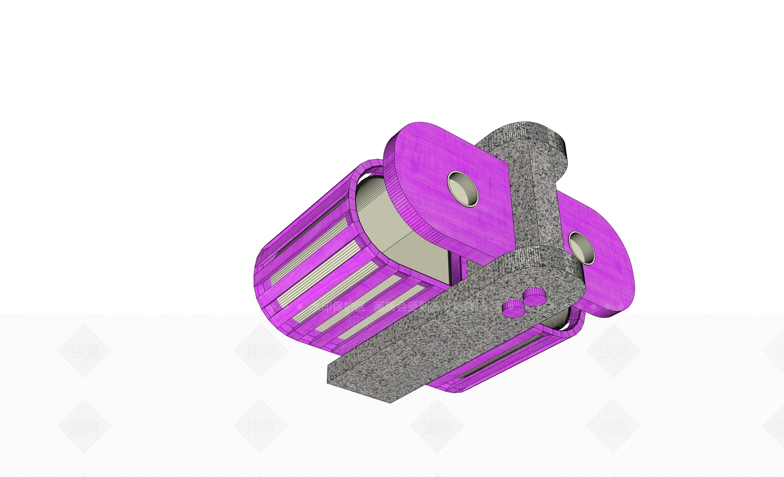 现代草坪灯SU模型下载【ID:1200433399】