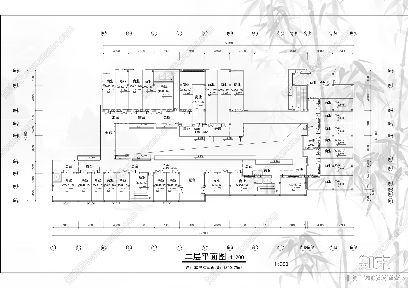 现代新中式商业街cad施工图下载【ID:1200435625】