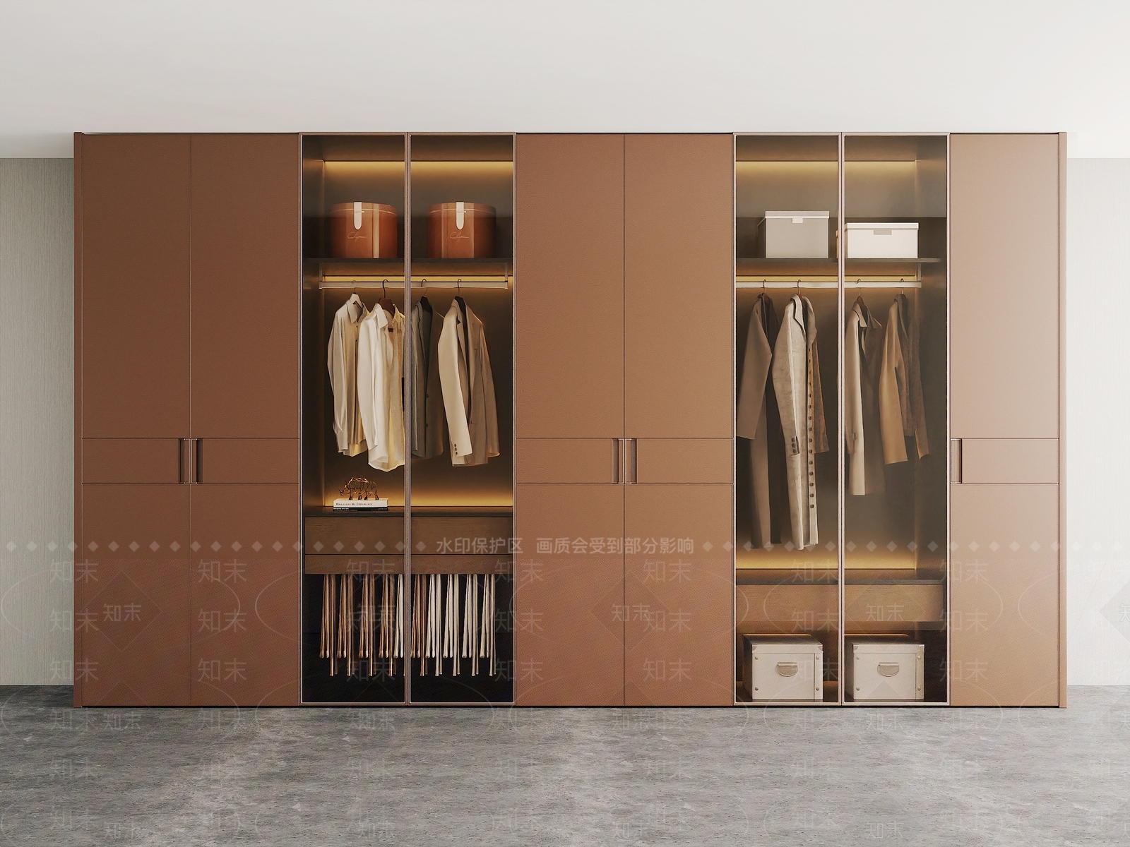现代衣柜3D模型下载【ID:1200439062】