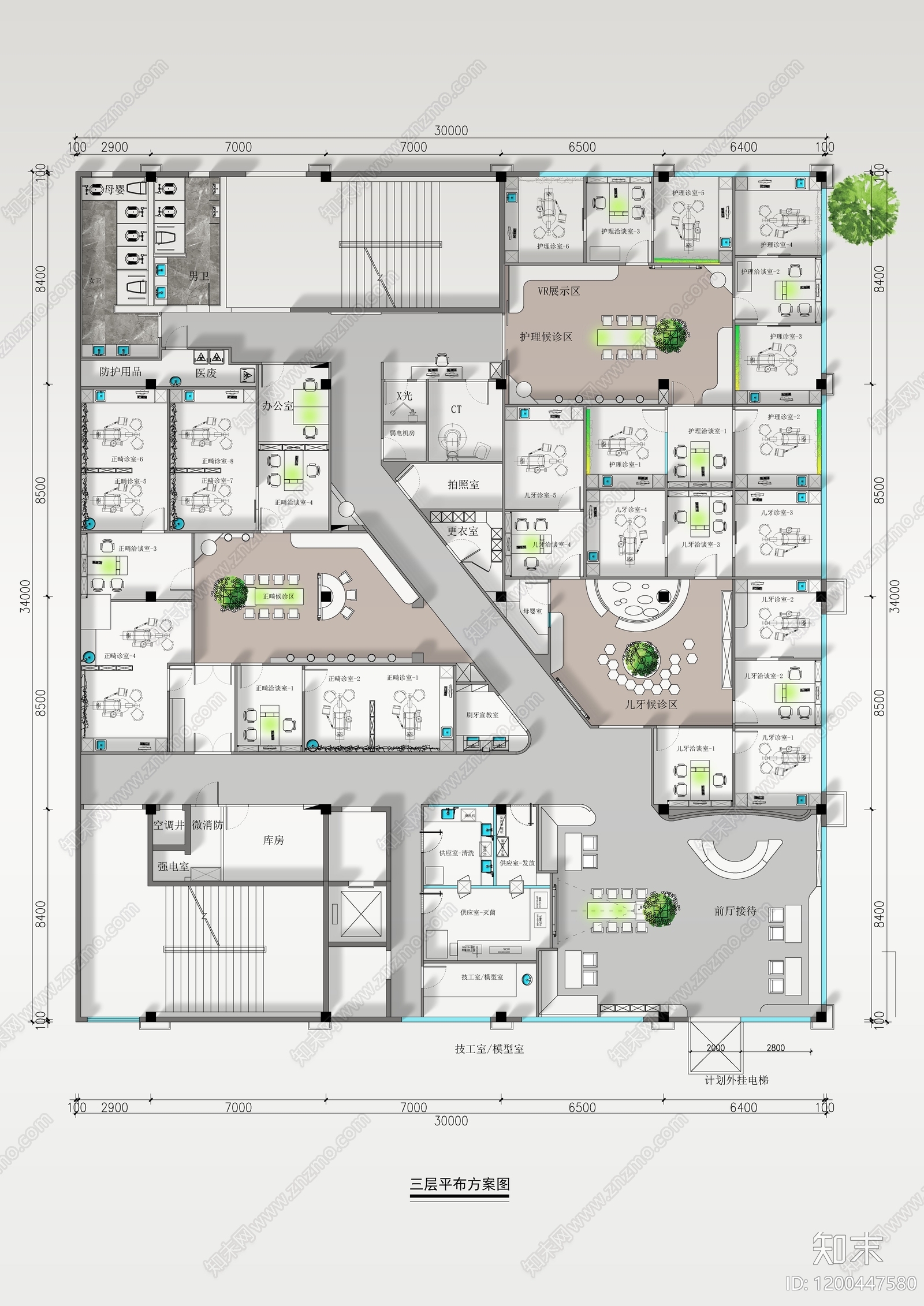 现代其他医疗空间施工图下载【ID:1200447580】