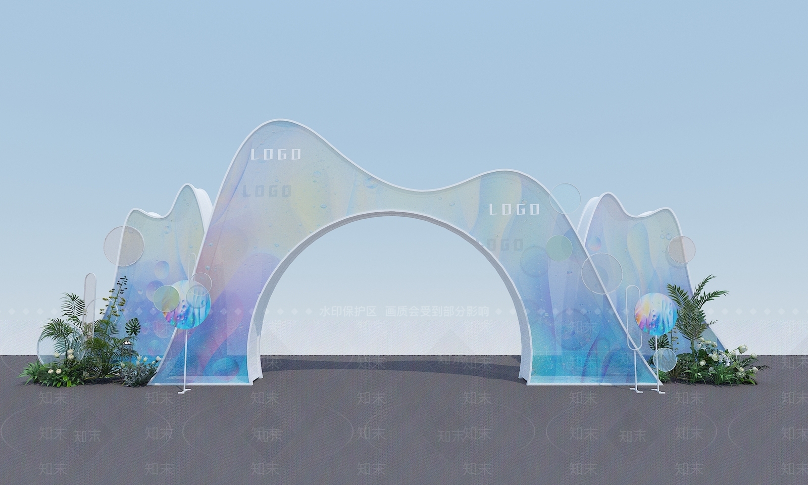 现代轻奢科技展厅3D模型下载【ID:1200446521】