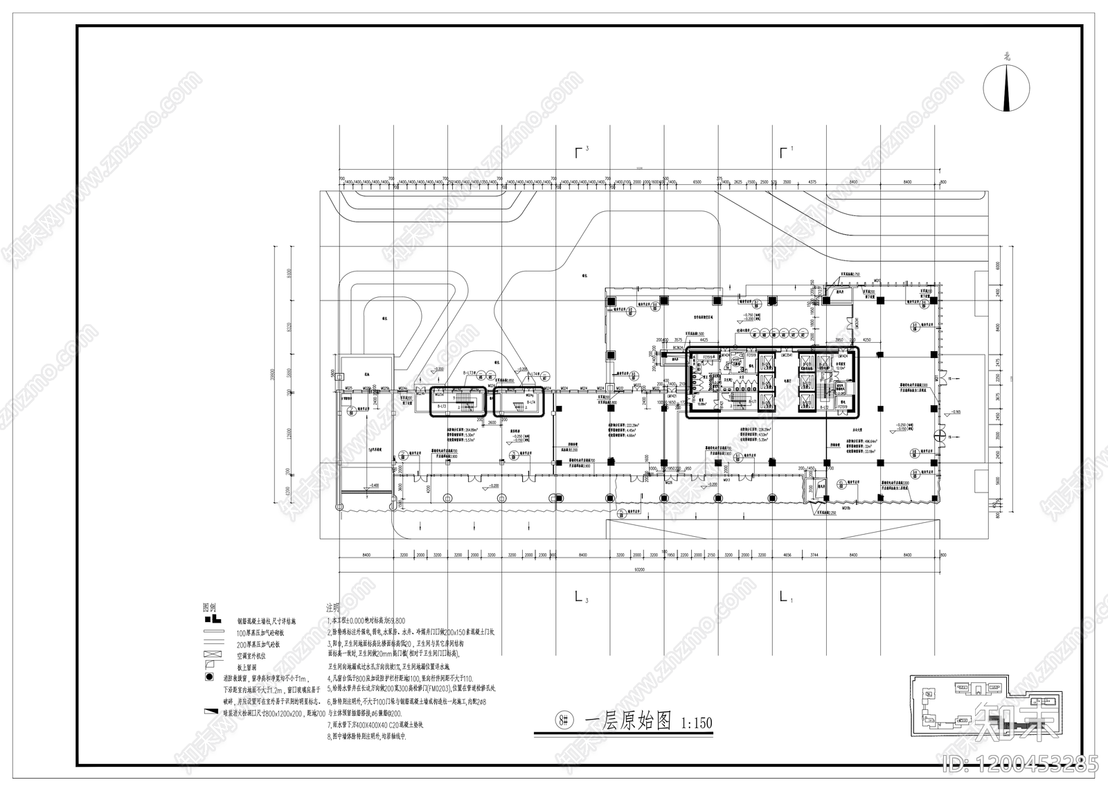 现代整体办公空间cad施工图下载【ID:1200453285】