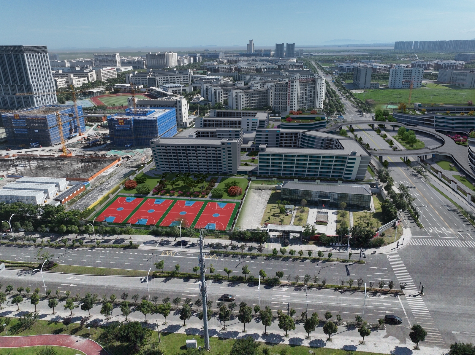现代学校建筑SU模型下载【ID:1200472586】