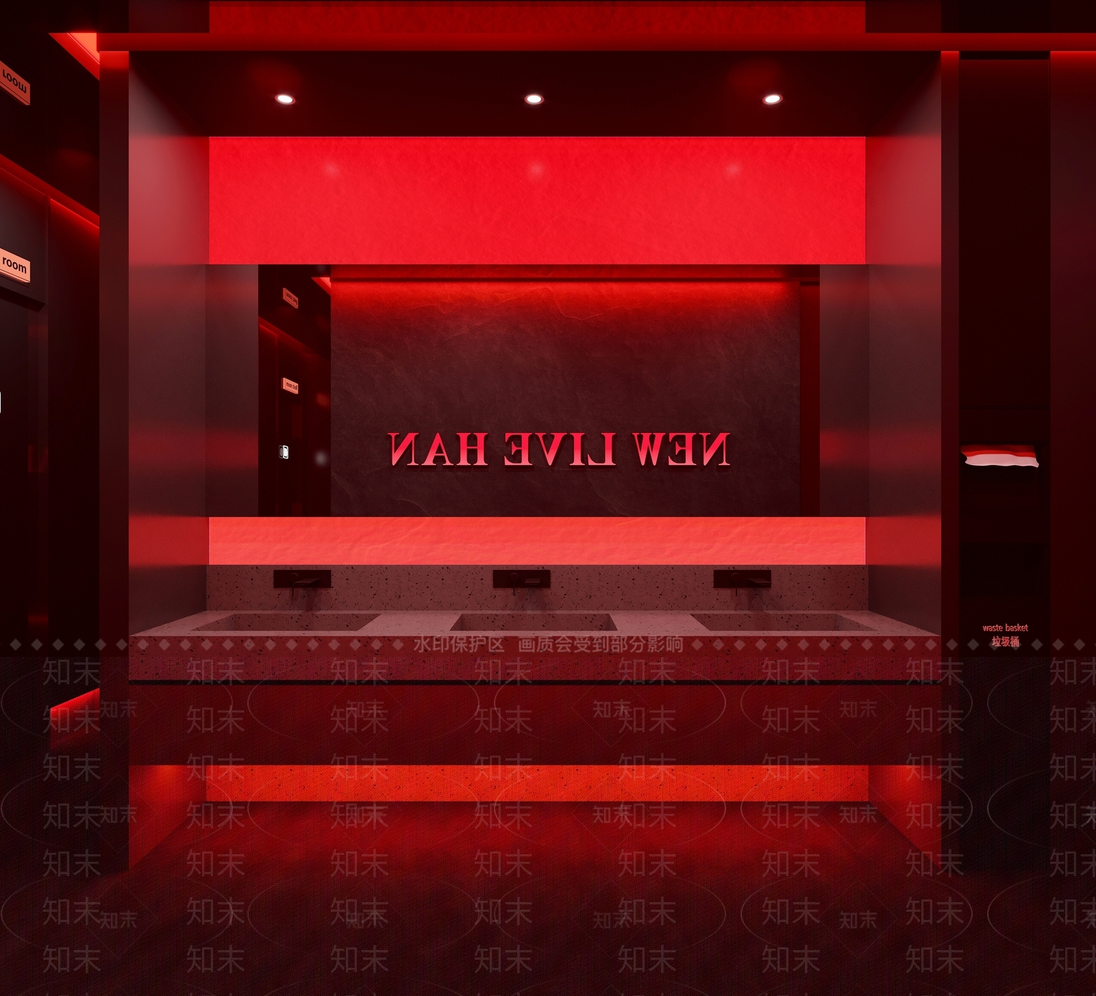 现代公共卫生间3D模型下载【ID:1200462356】