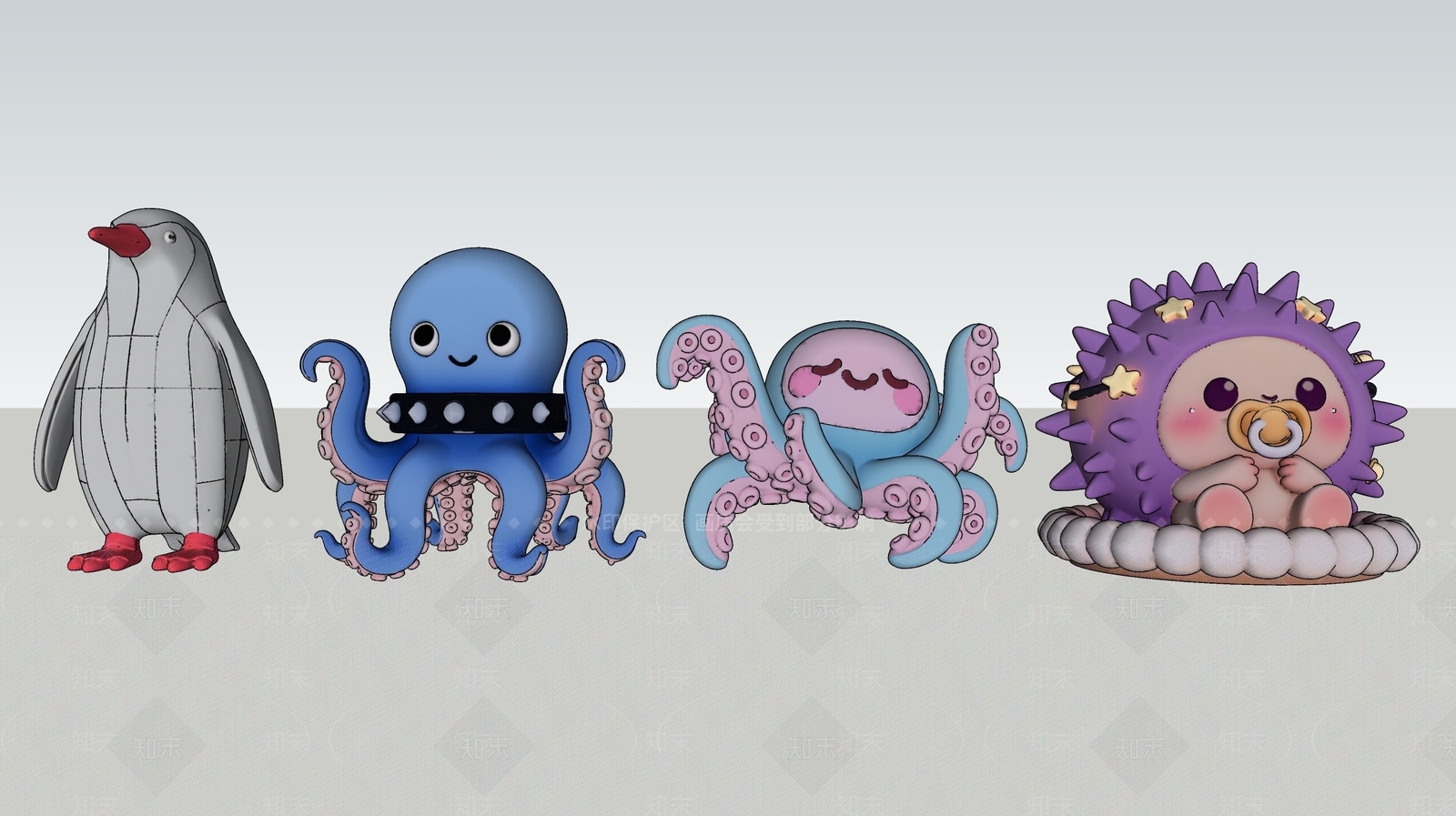 虚拟人物SU模型下载【ID:1200464187】