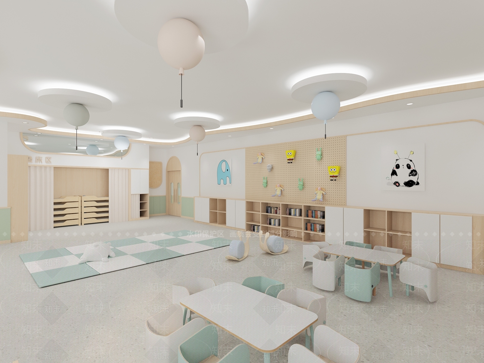 现代幼儿园3D模型下载【ID:1200464728】