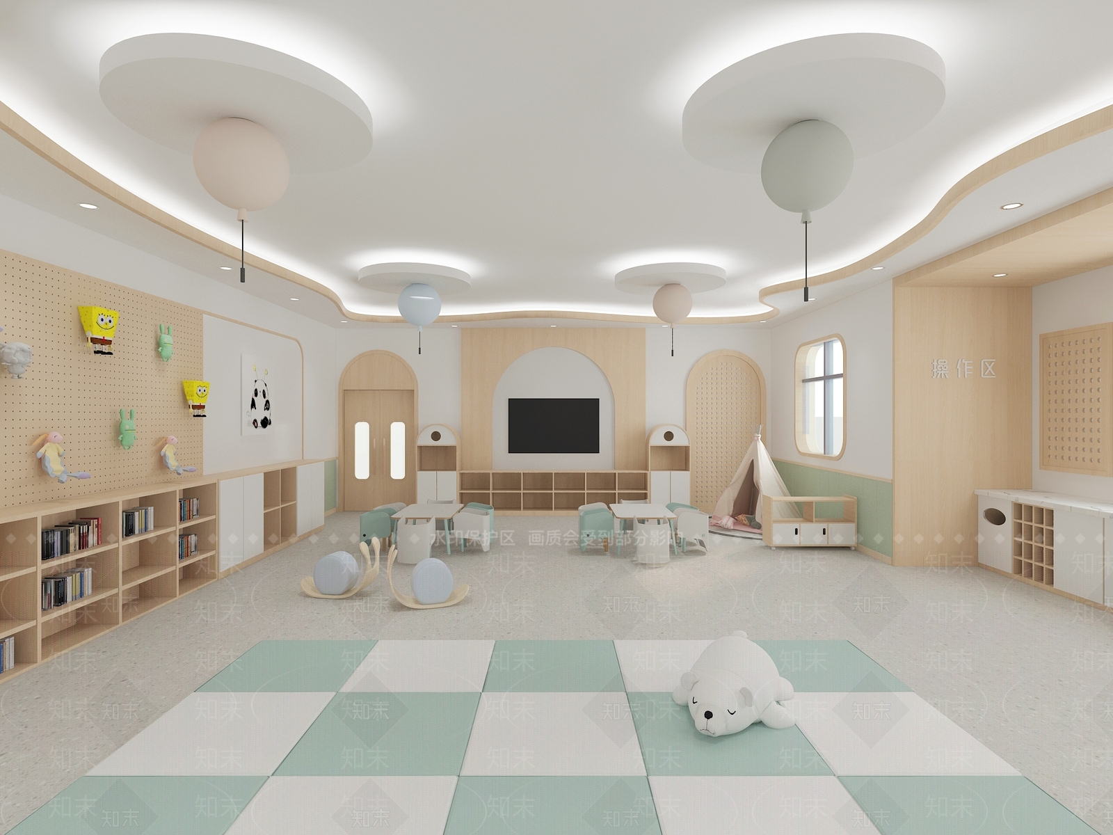 现代幼儿园3D模型下载【ID:1200464728】