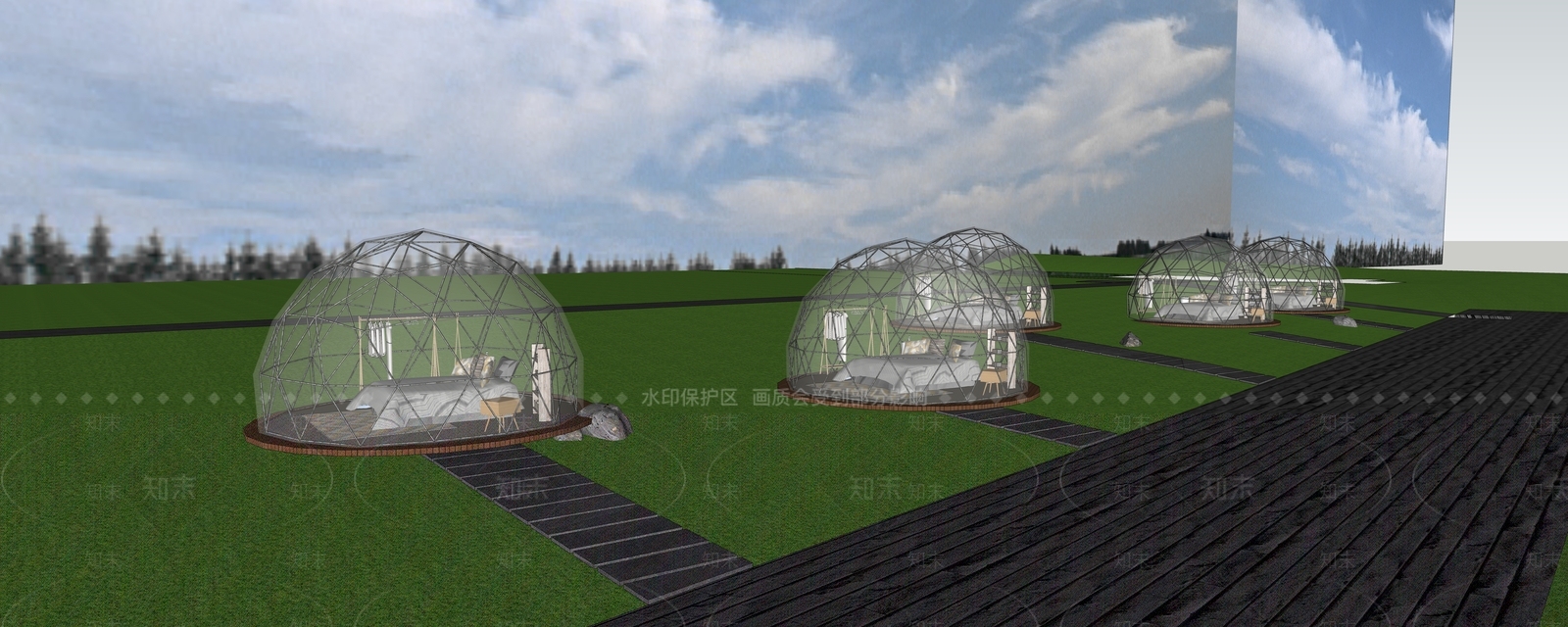 现代其他景观小建筑SU模型下载【ID:1200465716】