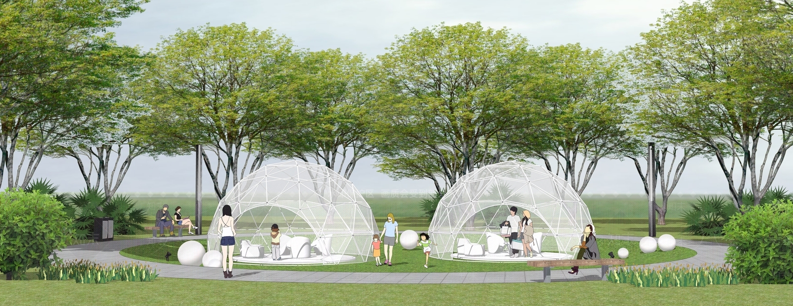 现代其他景观小建筑SU模型下载【ID:1200465719】