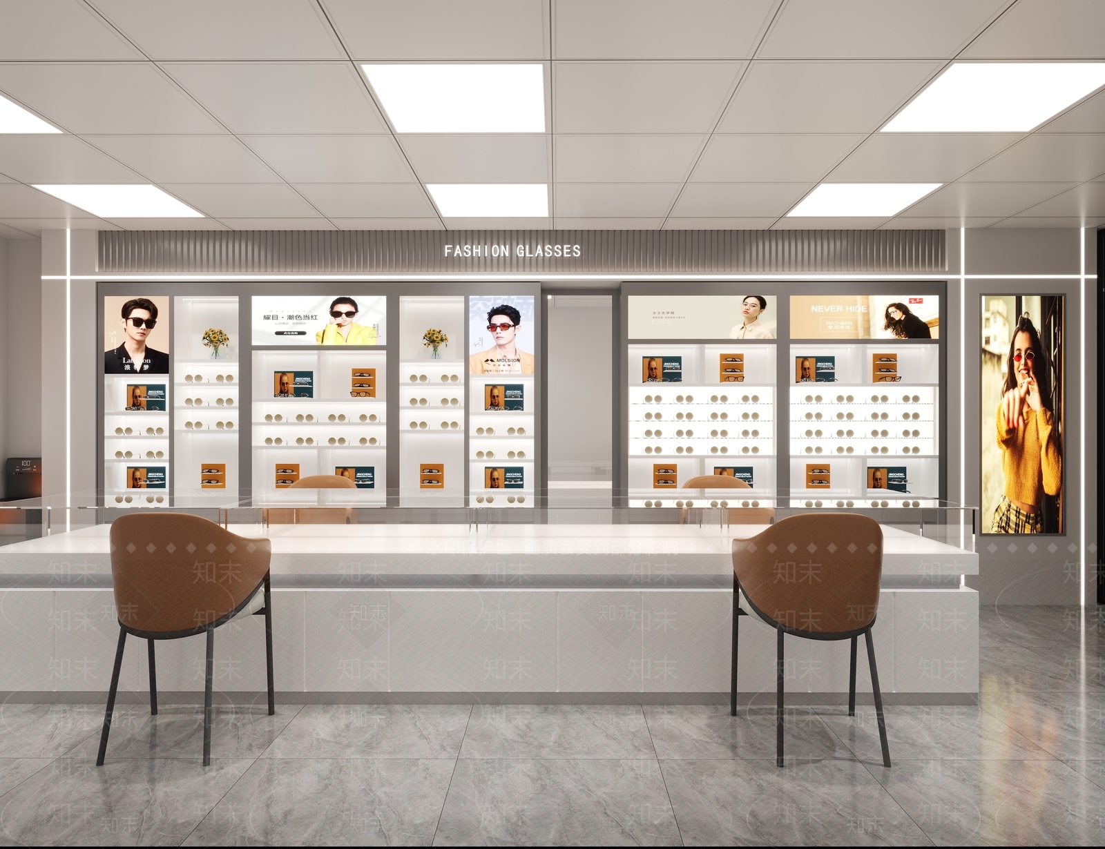 现代眼镜店3D模型下载【ID:1200467284】