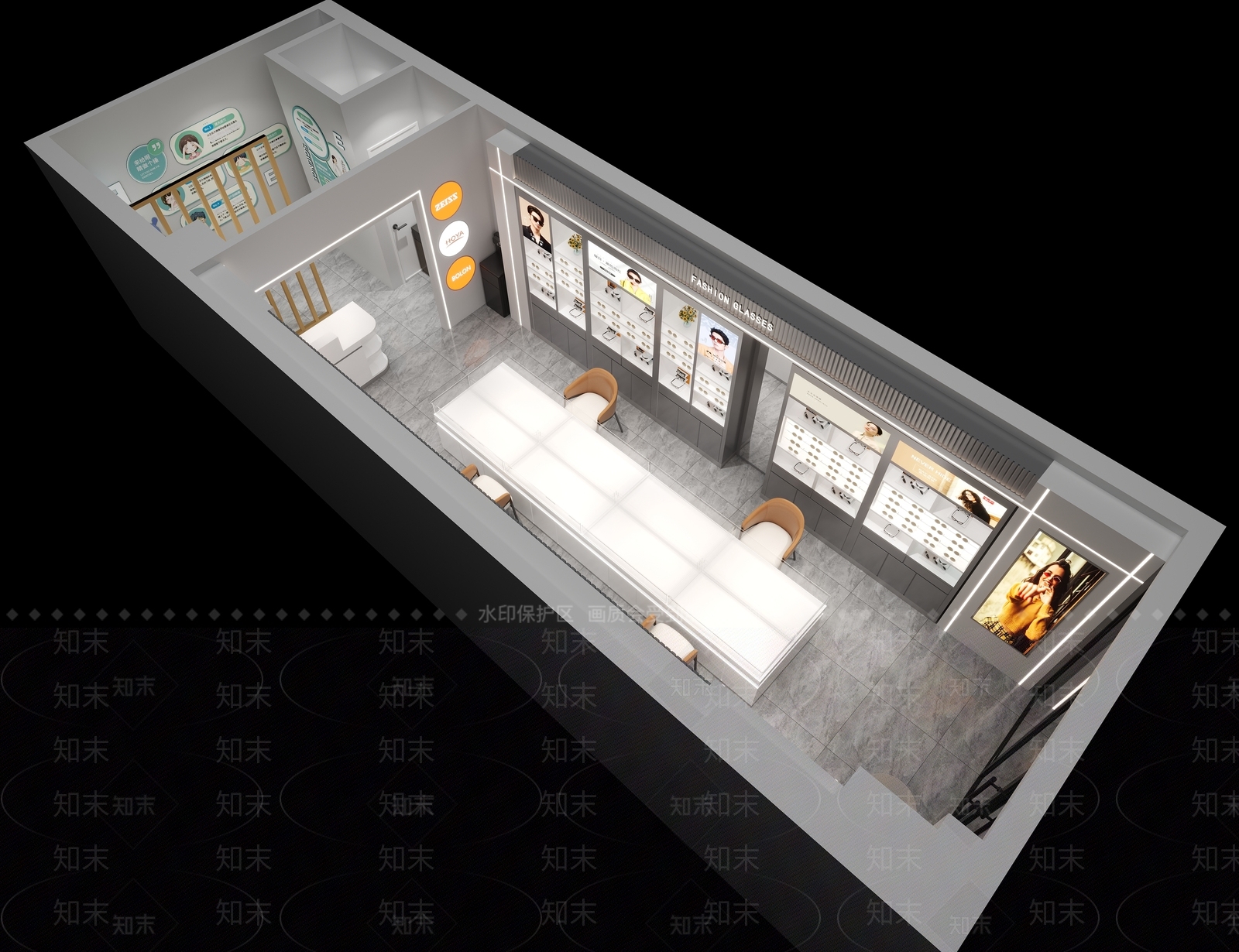 现代眼镜店3D模型下载【ID:1200467284】