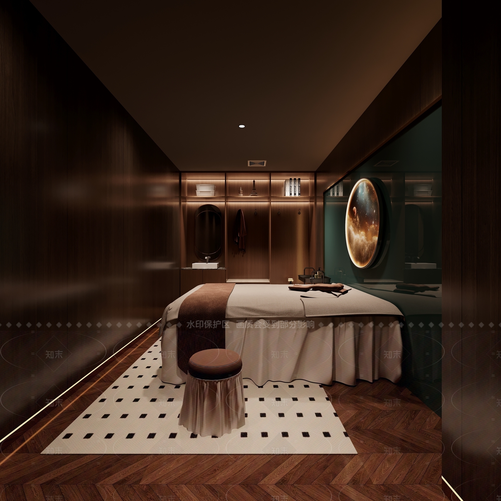 新中式现代足浴店3D模型下载【ID:1200467356】