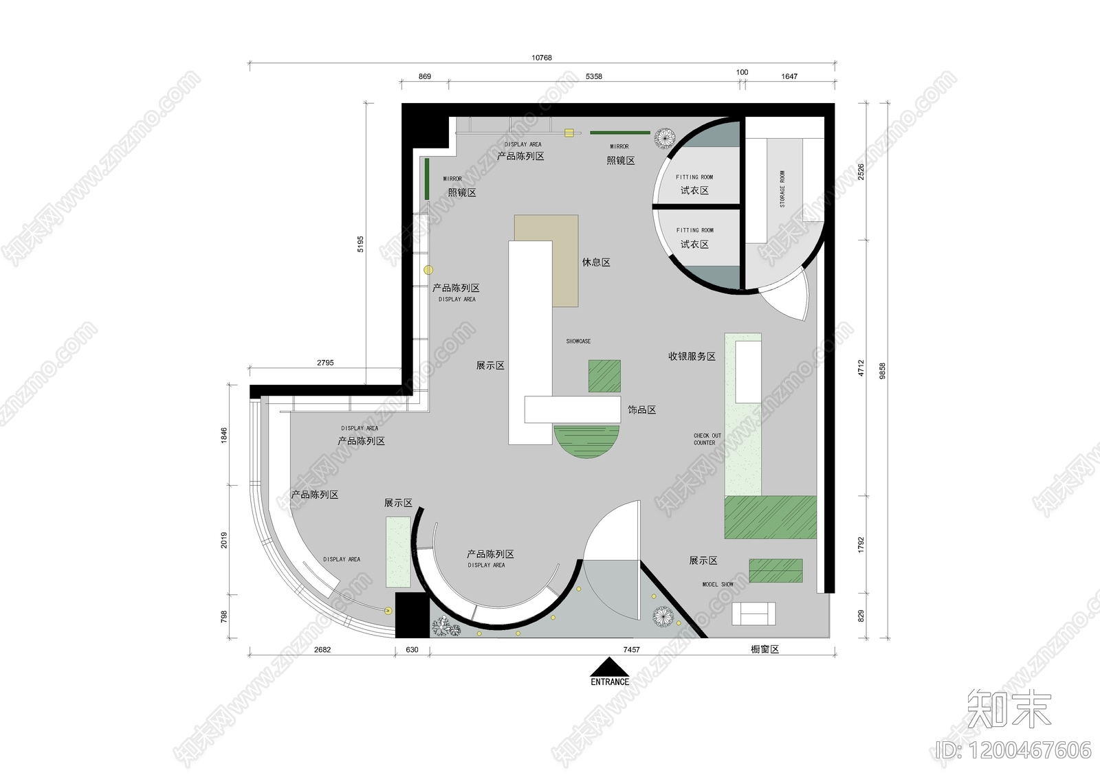 工装平面图施工图下载【ID:1200467606】